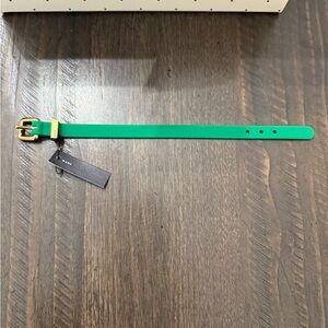 Marc by Marc Jacobs Silicone Buckle Bracelet - Green Grass NWT